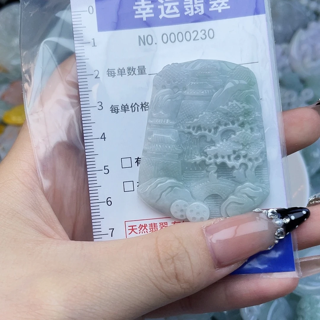 翡翠未镶嵌颈饰Hhh
