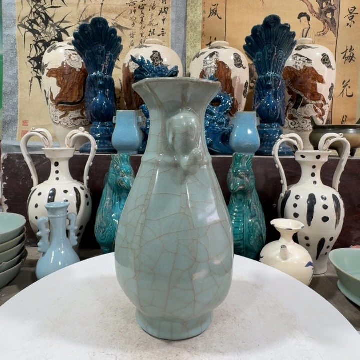 瓷片手工制作陶瓷摆件