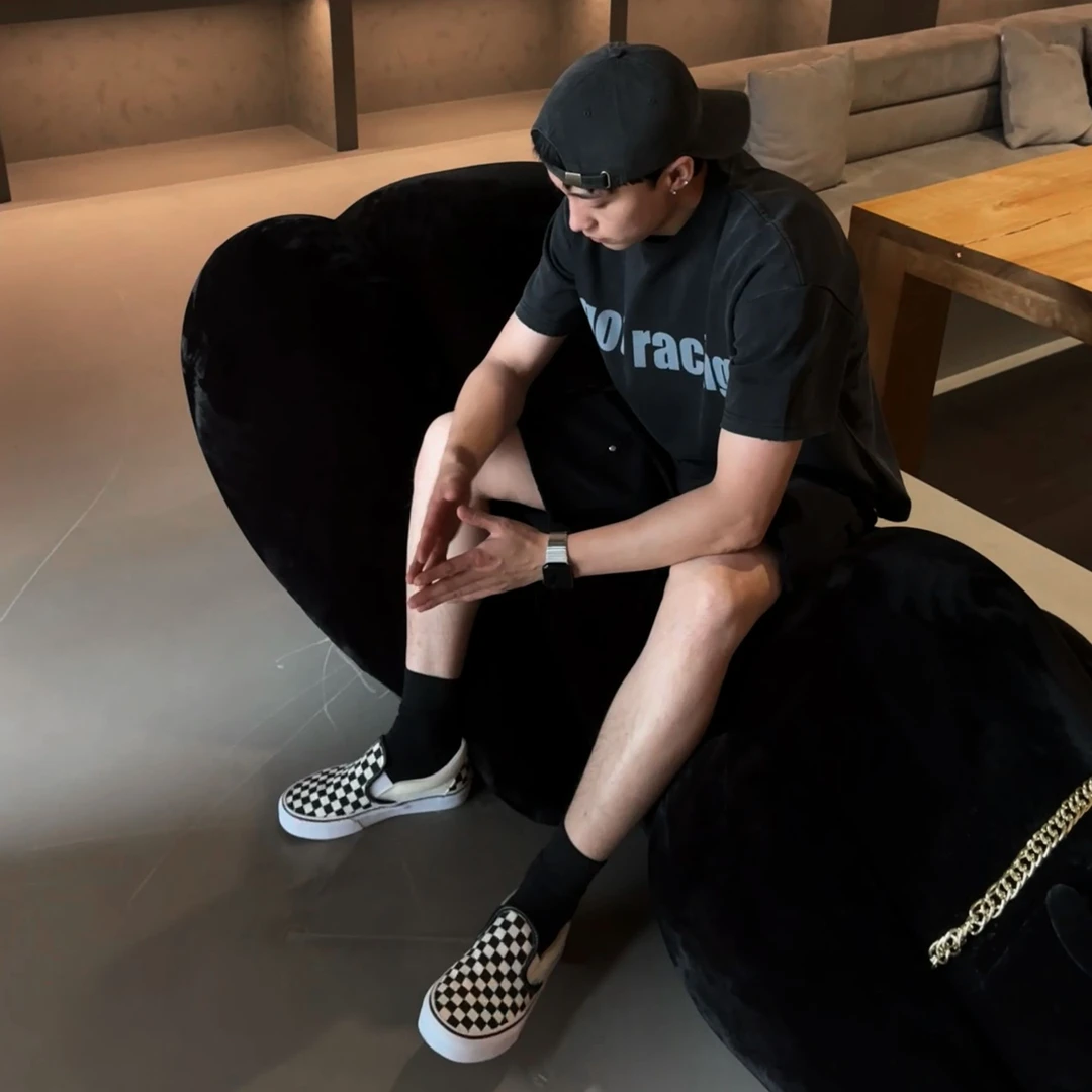 GoldBoy 美式300G重磅赛车T boxy做旧Vintage水洗印花纯棉短袖