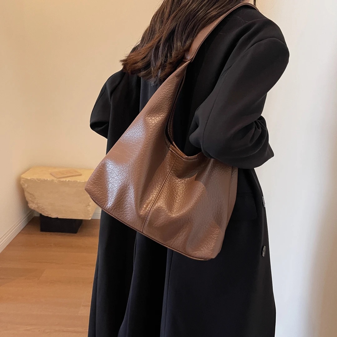 大容量包包女包2025新款高级感小众上课通勤包百搭单肩托特包