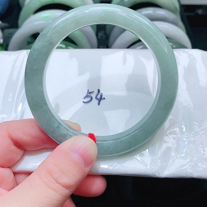 翡翠未镶嵌手镯0222