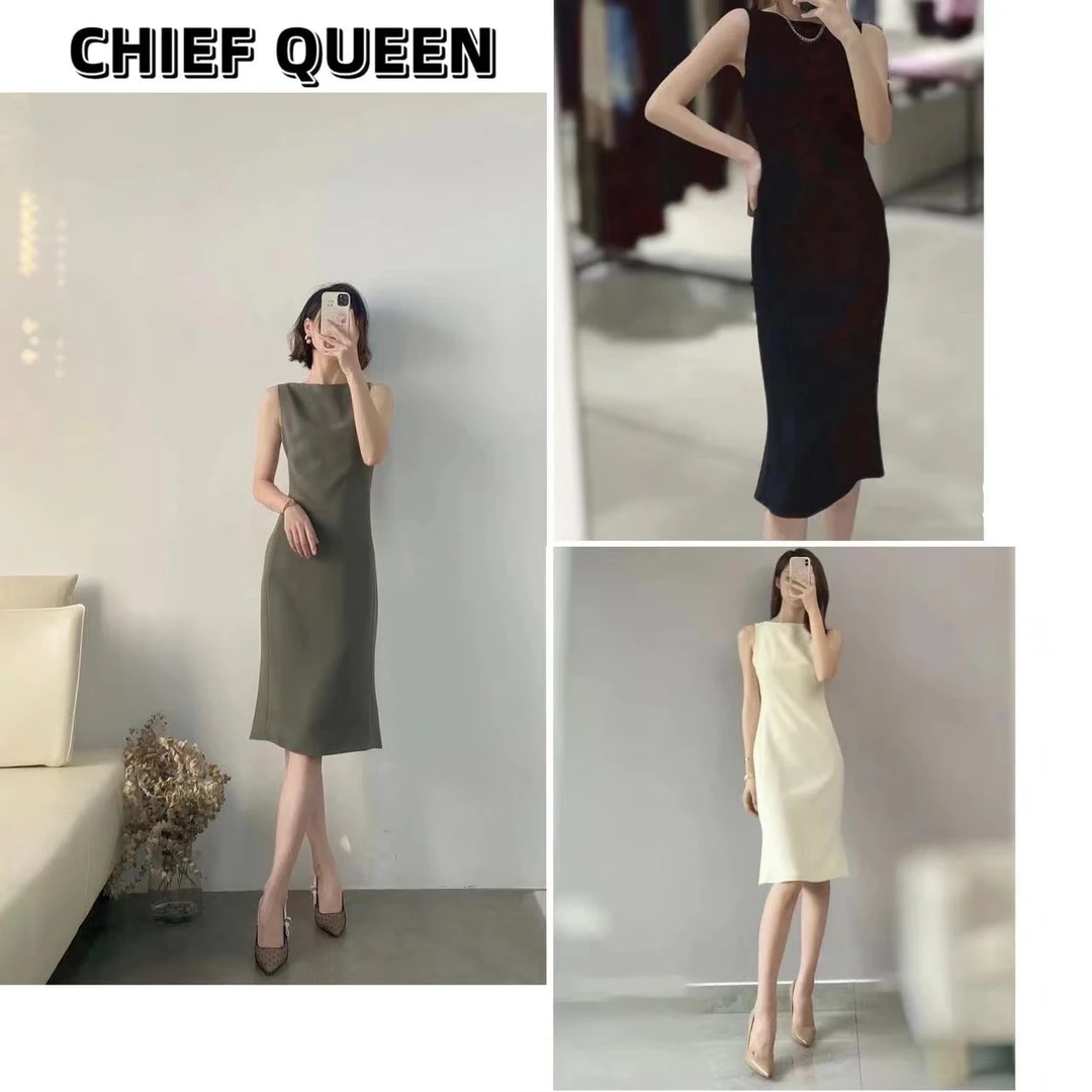 （醋酸鱼尾裙）希尔同款显瘦连衣裙01038