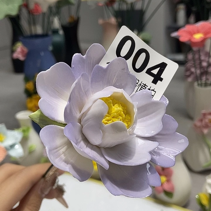 陶瓷纯手工捏花设计