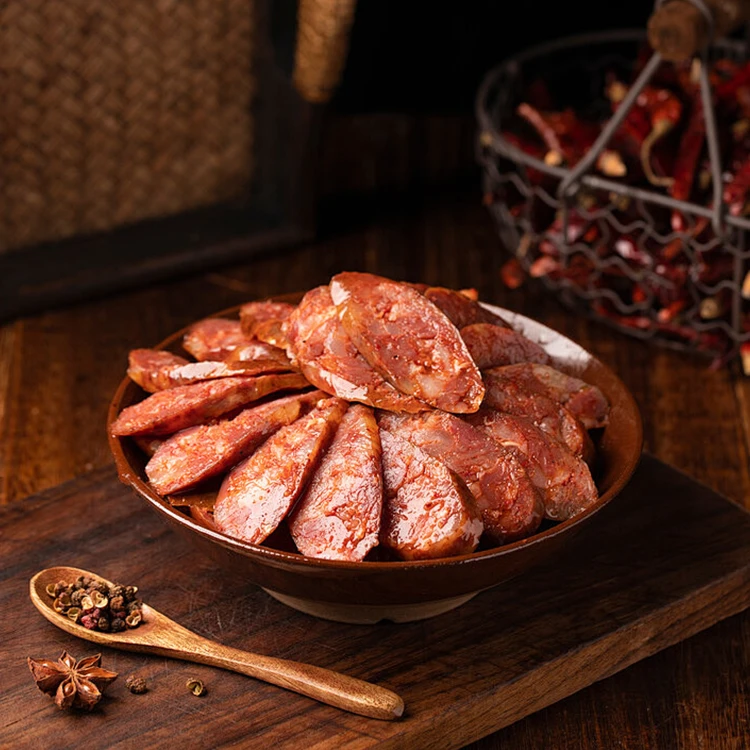 手工川味麻辣香肠土猪后腿肉肥而不腻耐嚼生香