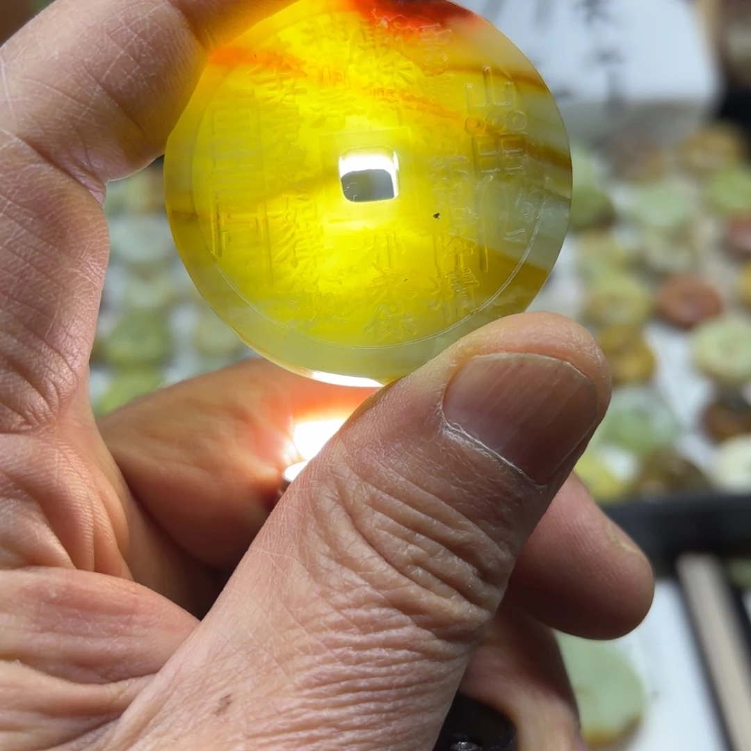 岫玉岫玉山鬼未镶嵌