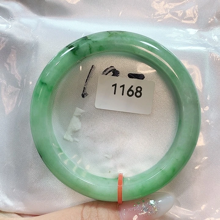 翡翠手镯未镶嵌天然翡翠手镯55