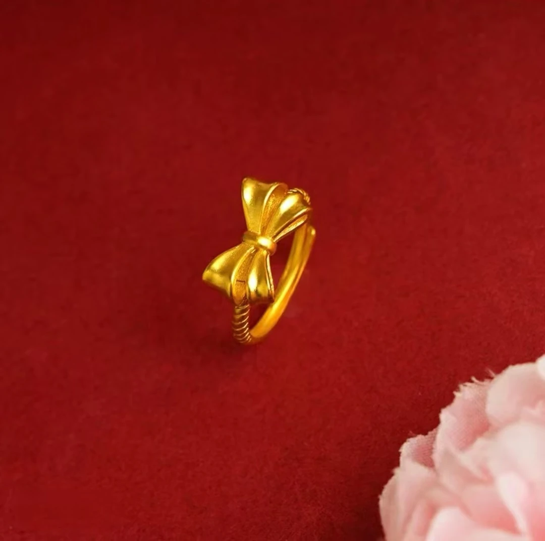 合金戒指 蝴蝶结戒指