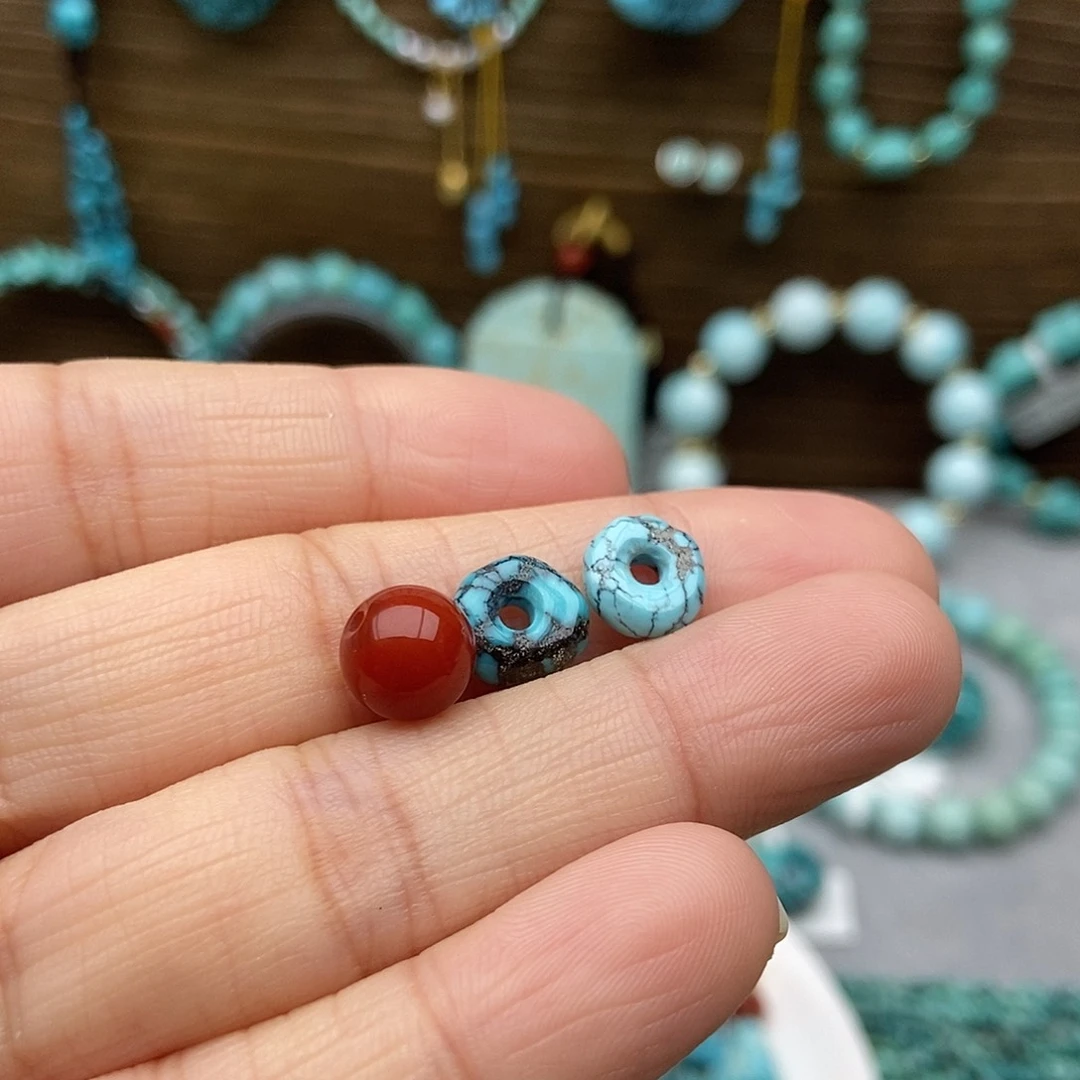 绿松石未镶嵌扣子