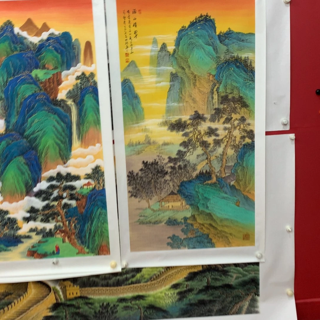 幸***的国画四尺四尺竖幅山水