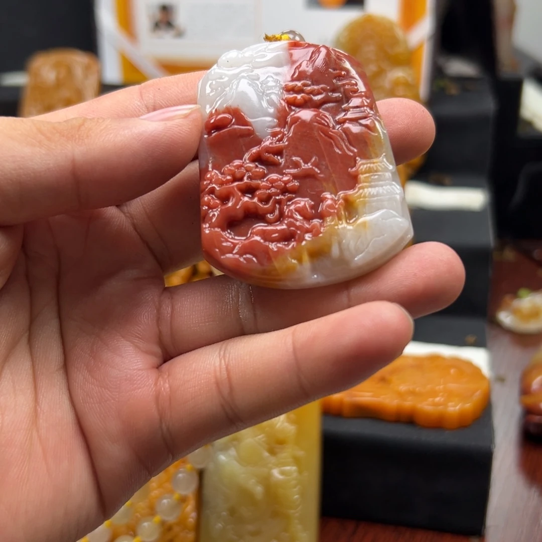 石英质玉（黄龙玉）未镶嵌多样性发货，发其一
