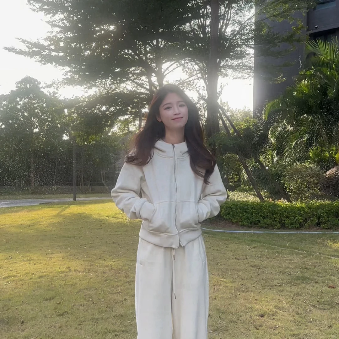 【外套】慵懒风加绒卫衣休闲设计感外套YY