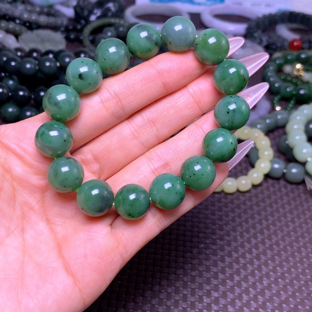 和田玉未镶嵌手串卡14