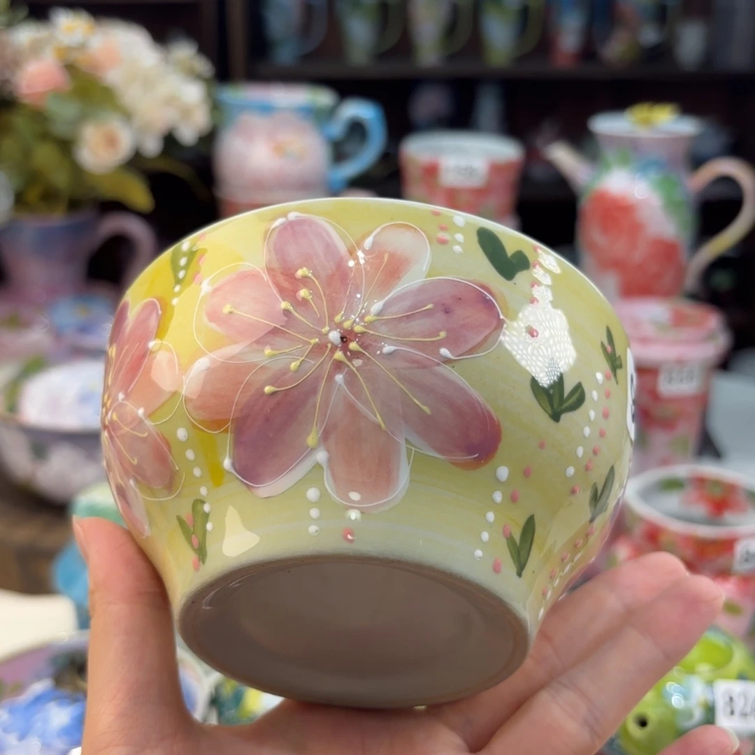 景德镇手绘高温釉下彩陶瓷茶具