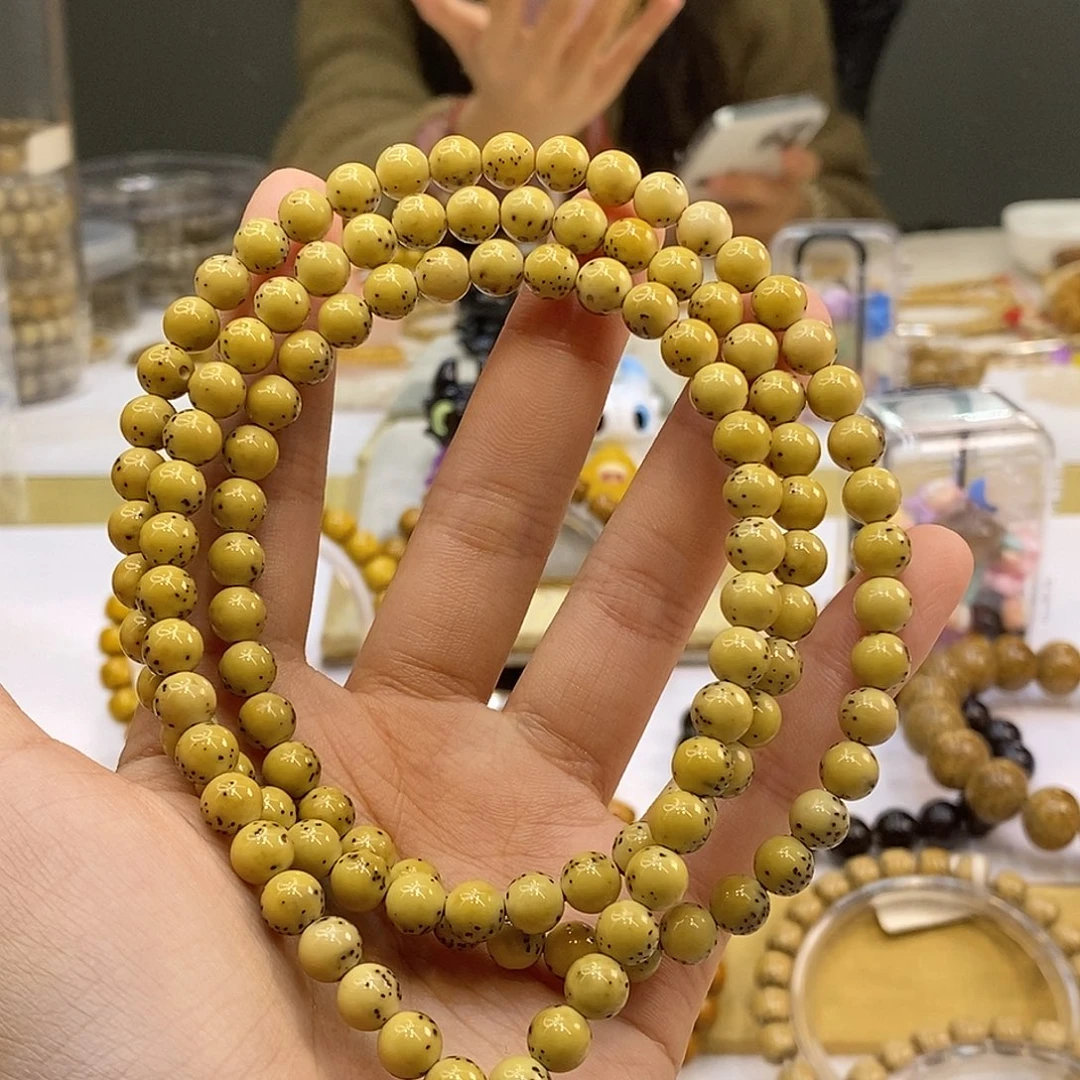 星月菩提吊坠76骨瓷白龙蛋108