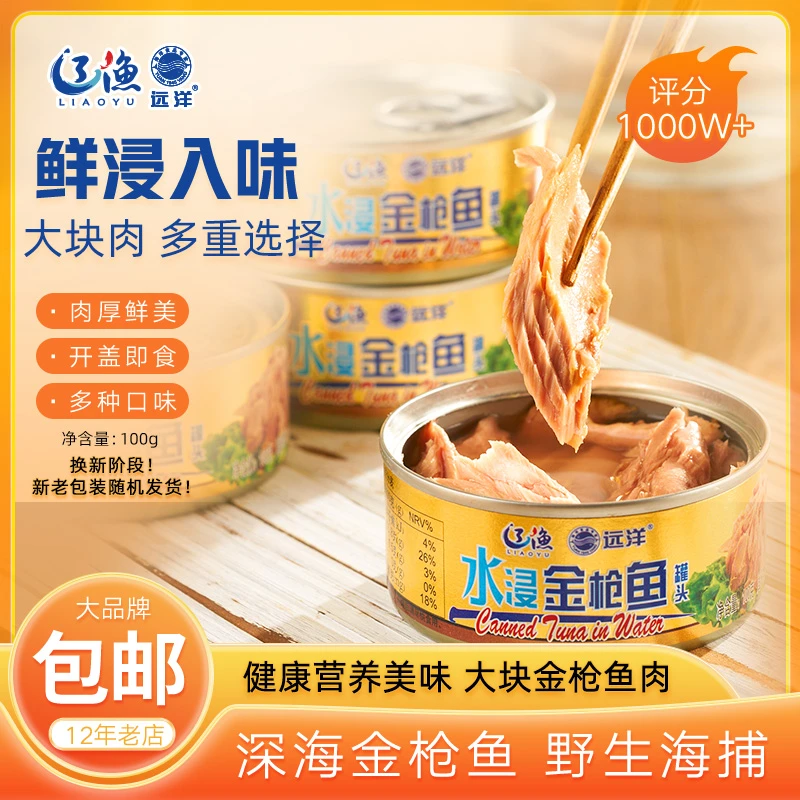 【国庆专享】辽渔远洋 100g金枪鱼罐头