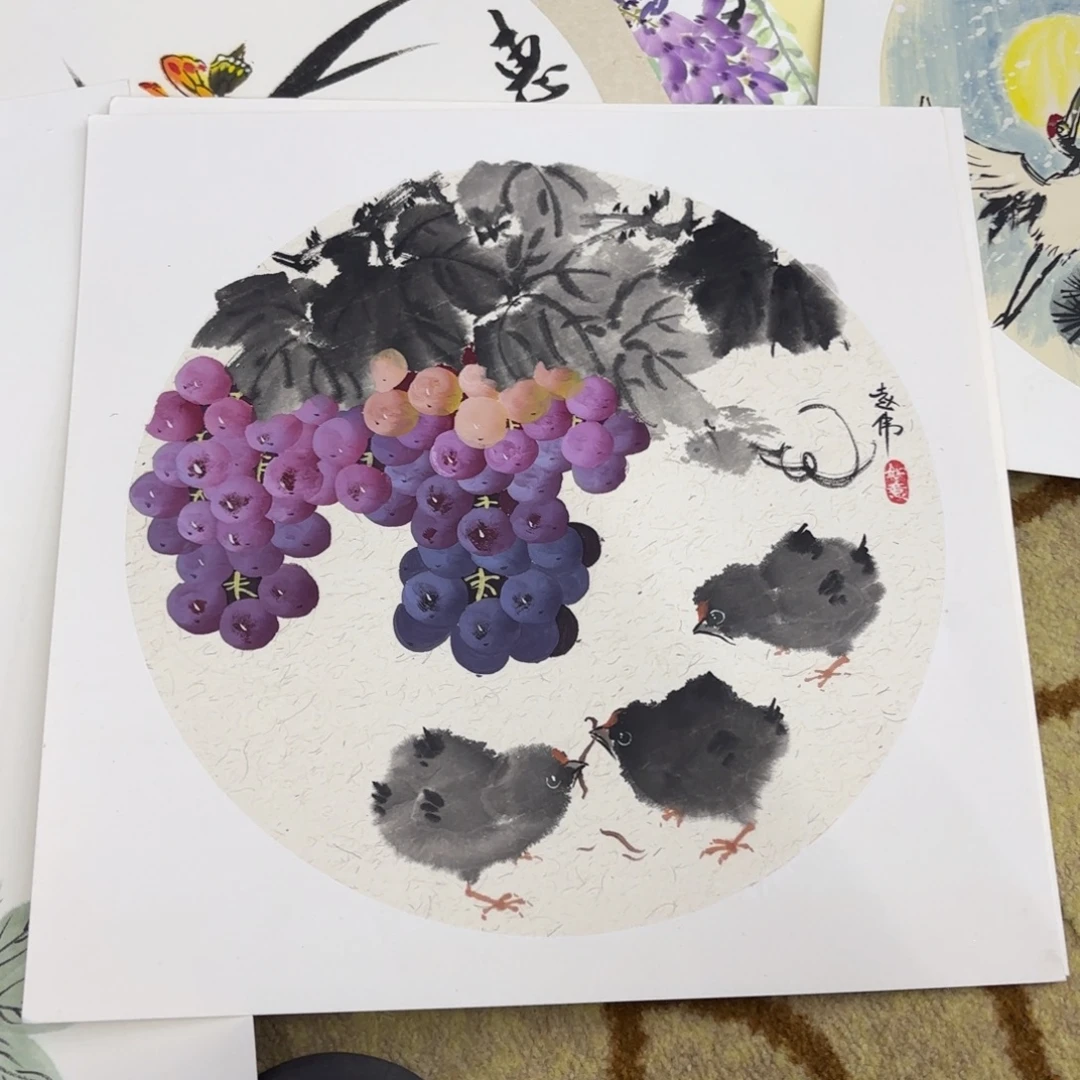 国画38-38卡纸作品童