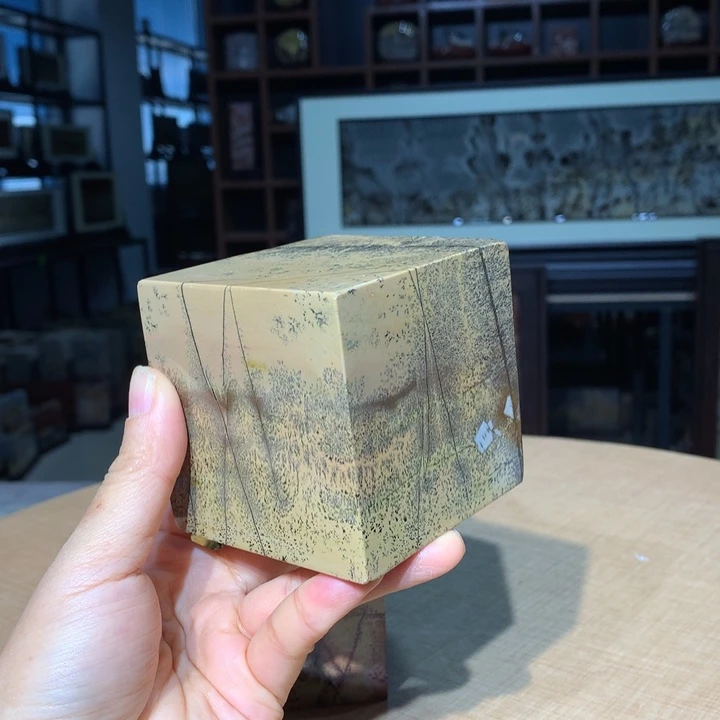 广西国画石摆件，观赏收藏