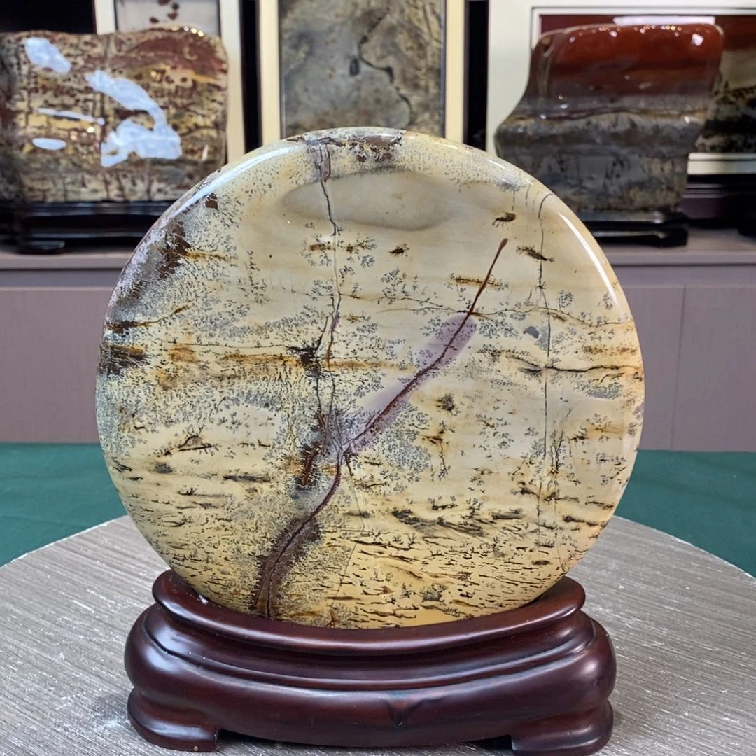 石材广西国画石草花石
