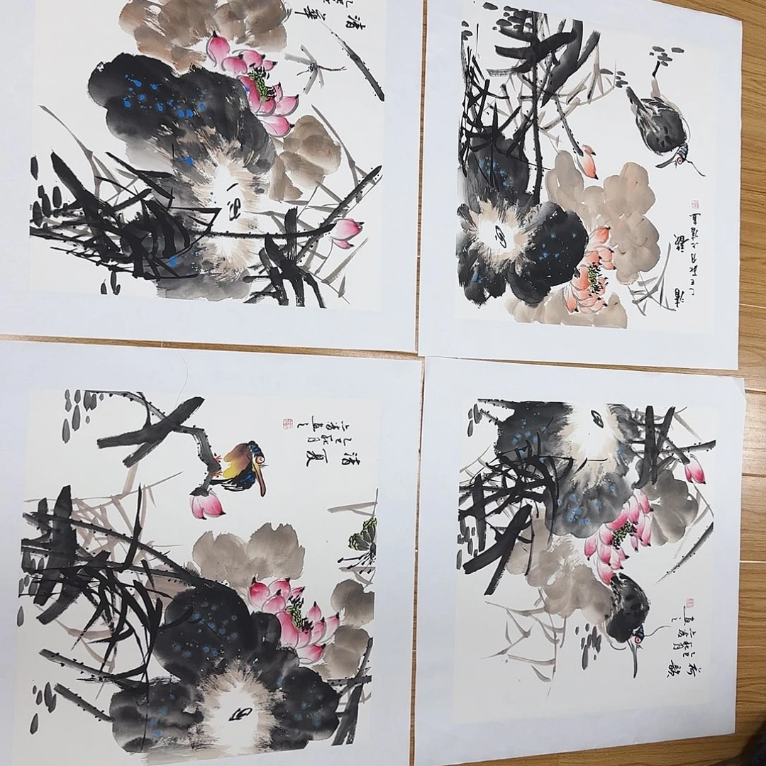 国画纯手绘国画花鸟