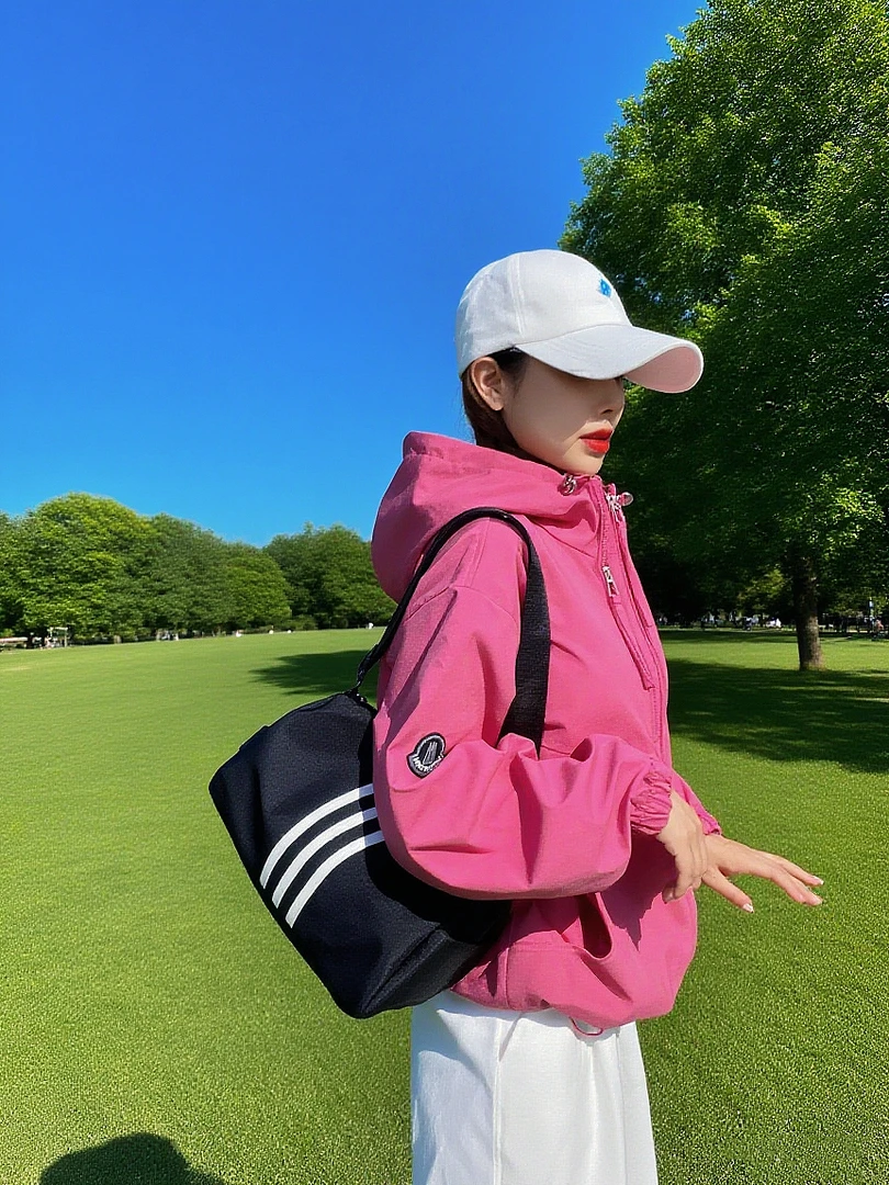 树莓粉女款户外防风防水冲锋衣春秋三合一登山服外套连帽宽松休闲