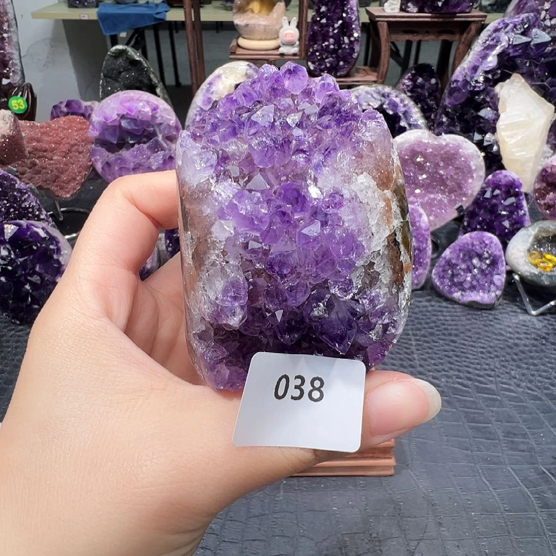 紫晶珠宝半成品未镶嵌