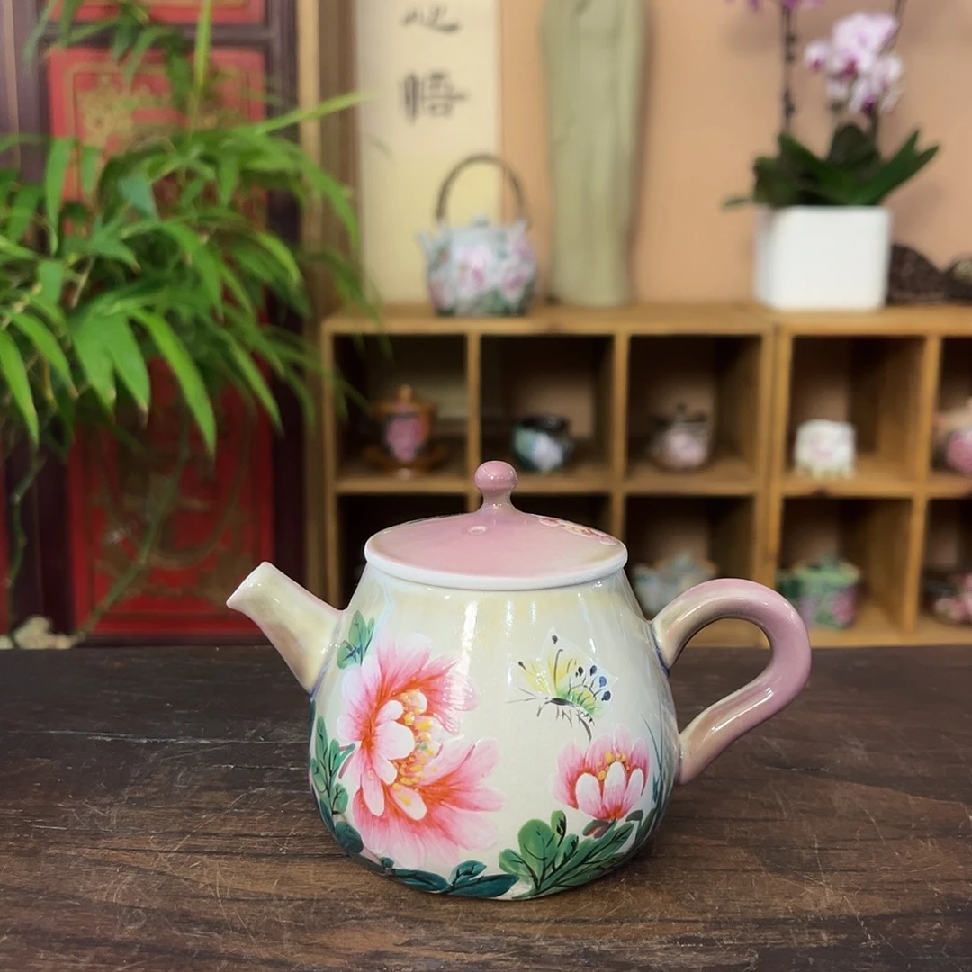 景德镇柴烧手工手绘茶具
