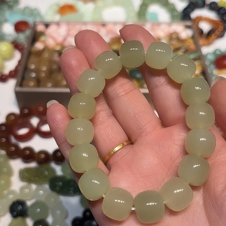蛇纹石玉未镶嵌手串