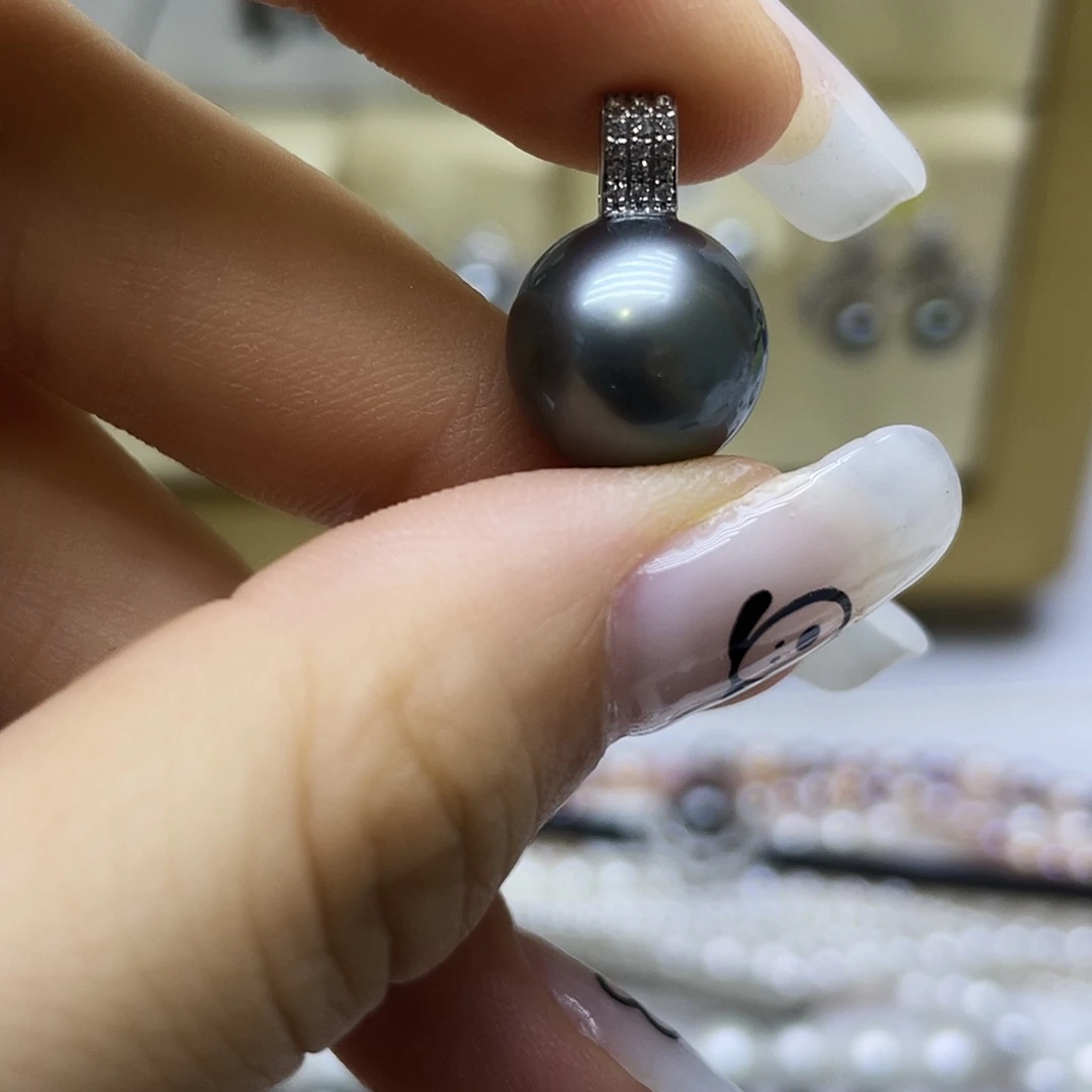 海水珍珠18K金镶嵌颈饰