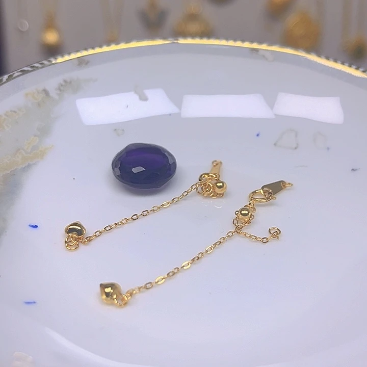 紫晶颈饰银S925镶嵌紫晶925镶嵌146