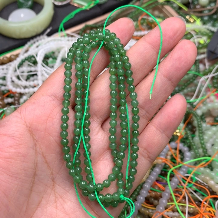 和田玉未镶嵌手链65