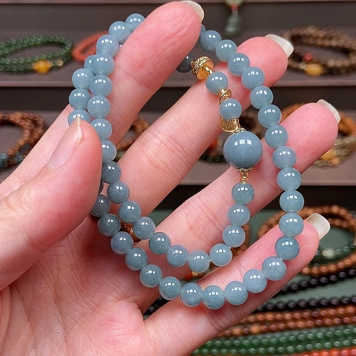 翡翠未镶嵌手链0.6