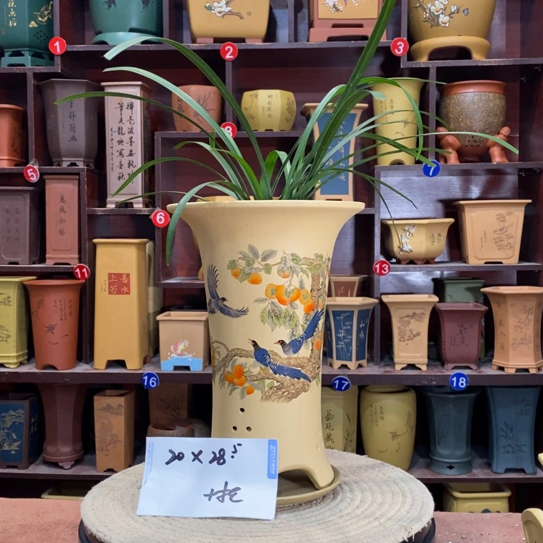 紫砂艺术紫砂花盆