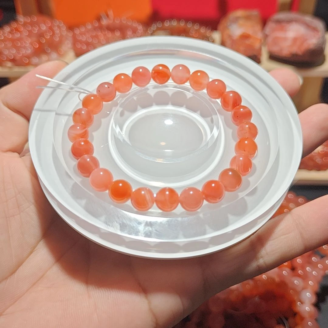 南红玛瑙未镶嵌手链