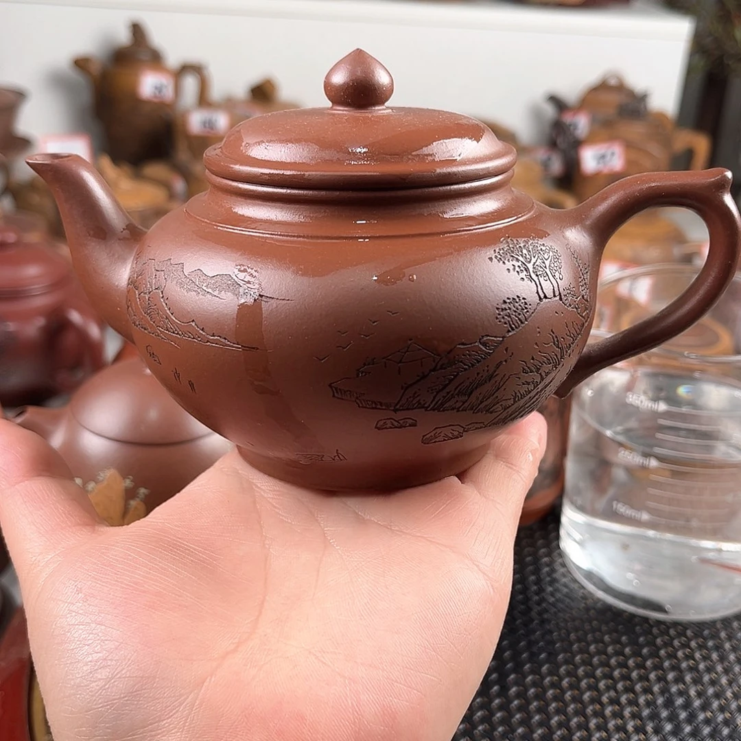 紫泥茶壶宜兴紫砂