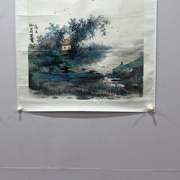 国画姚菊英老师小品山水画