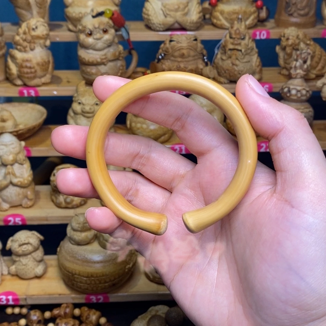 竹手镯竹雕精工制作