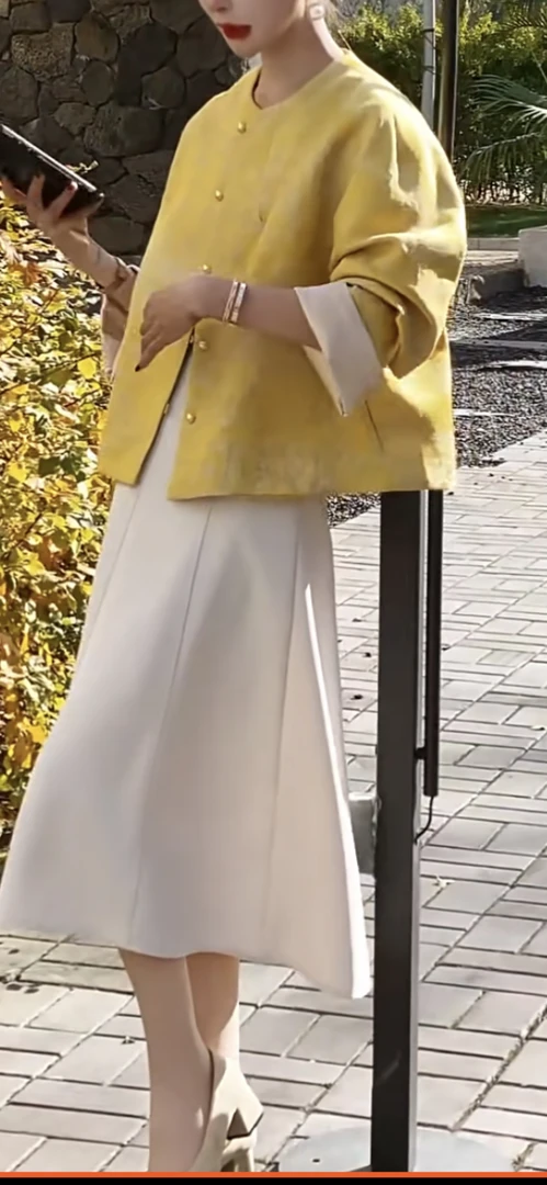 出席重要场合的新中式女2025春季新款独特超好看老钱风外套