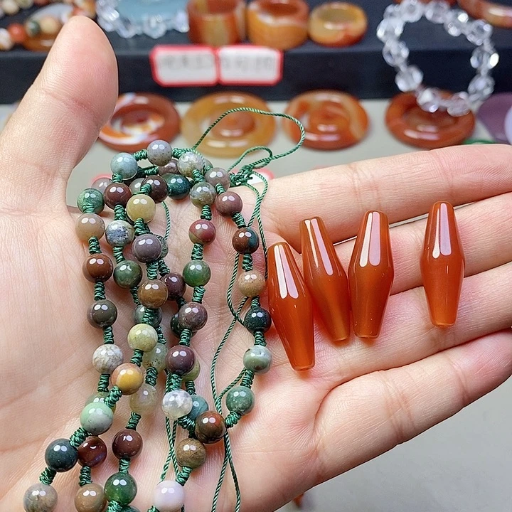 玛瑙/玉髓吊坠未镶嵌啊*