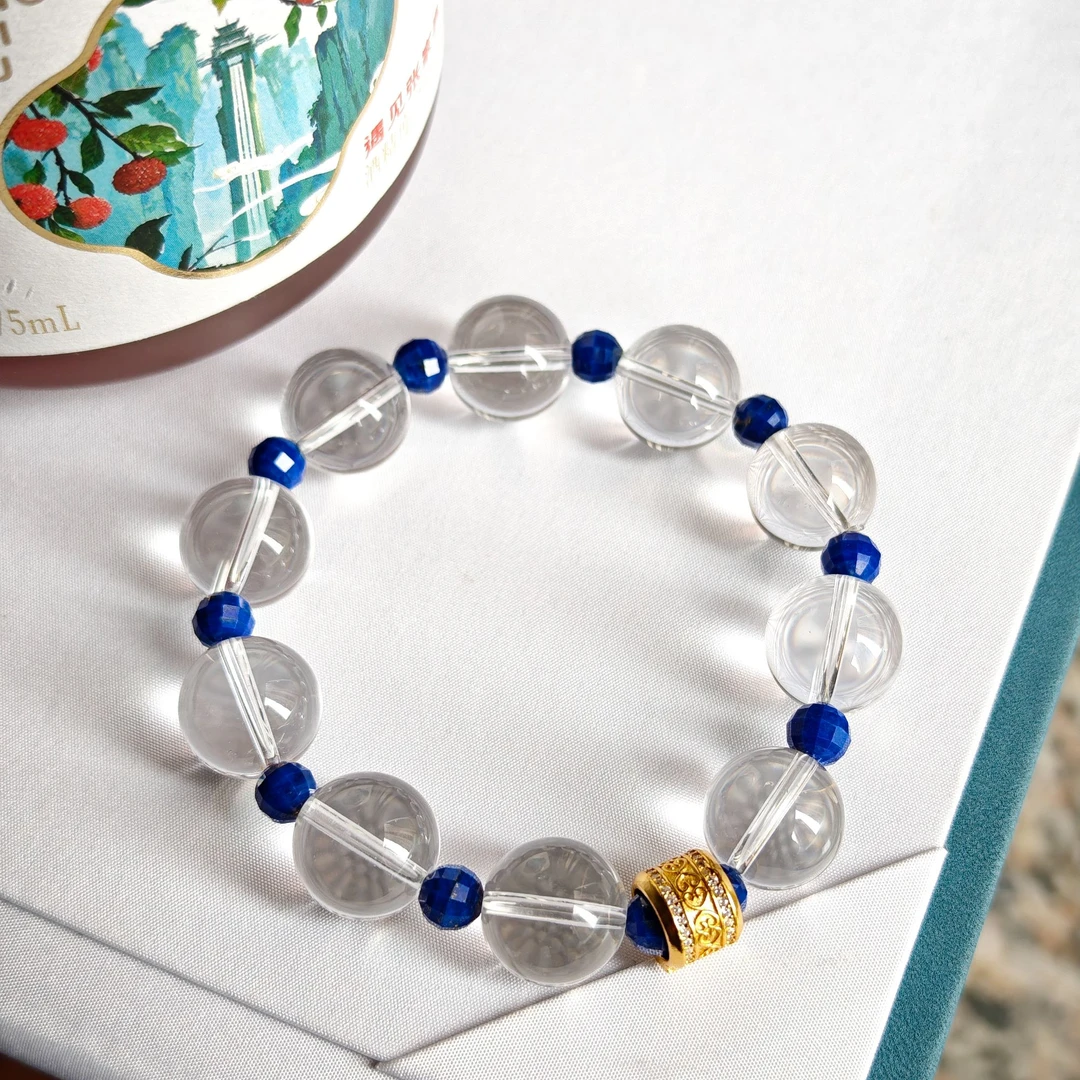 白水晶手串简洁大气百搭