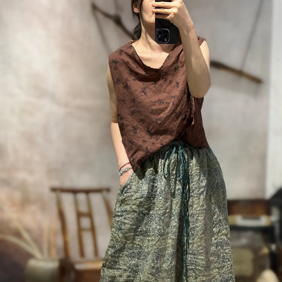 素年未央  SN186 简约文艺套头休闲针织棉背心