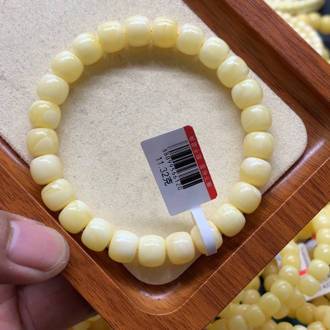 未镶嵌蜜蜡手链蜜蜡