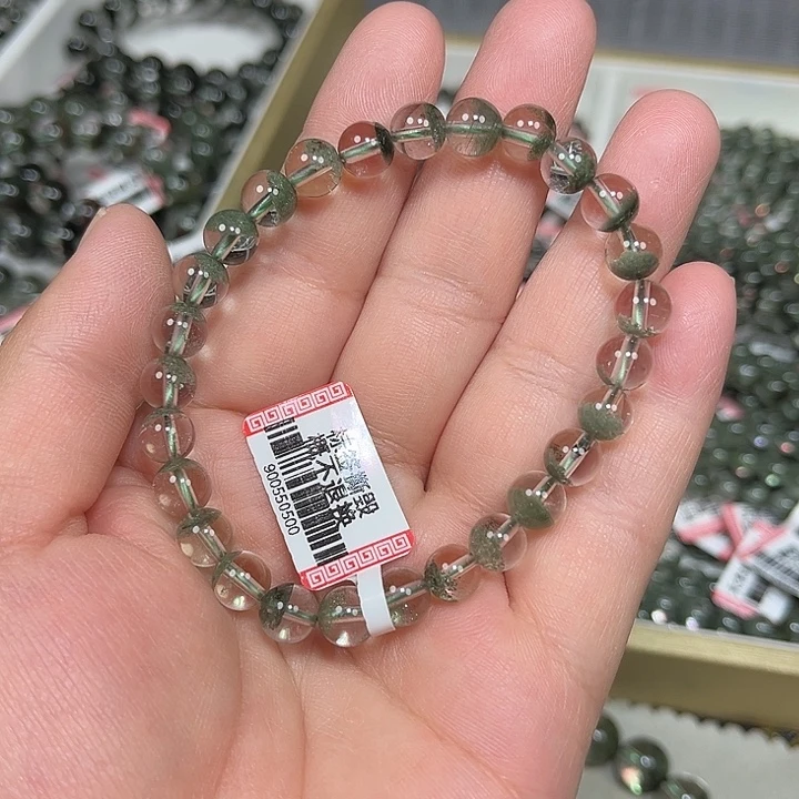 未镶嵌手串水晶绿幽灵手串