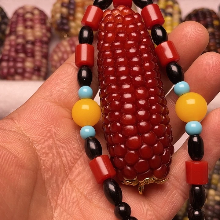 树脂制品文玩玉米制品把件