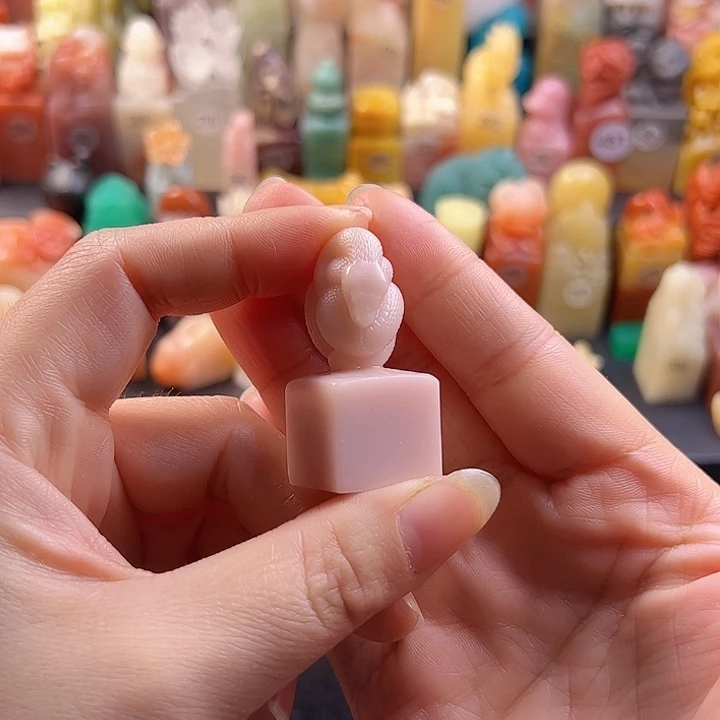 云南石印石手工定制1.9厘米，蛇，包刻字