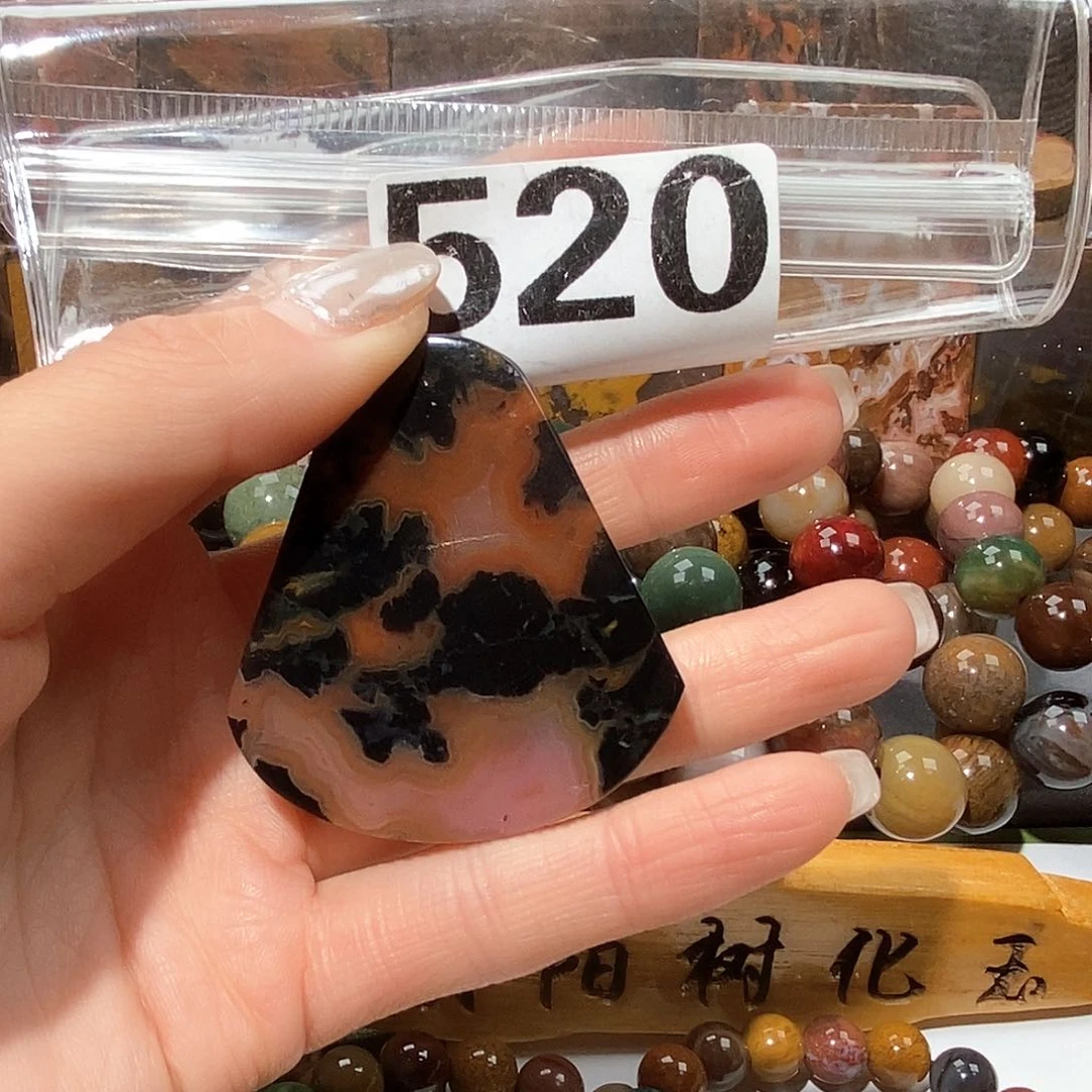 未镶嵌天然北票树化玉吊坠硅化玉