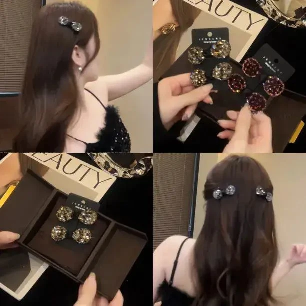 韩国东大门新款超闪刘海夹时尚气质优雅碎发夹后脑勺鸭嘴夹侧边夹