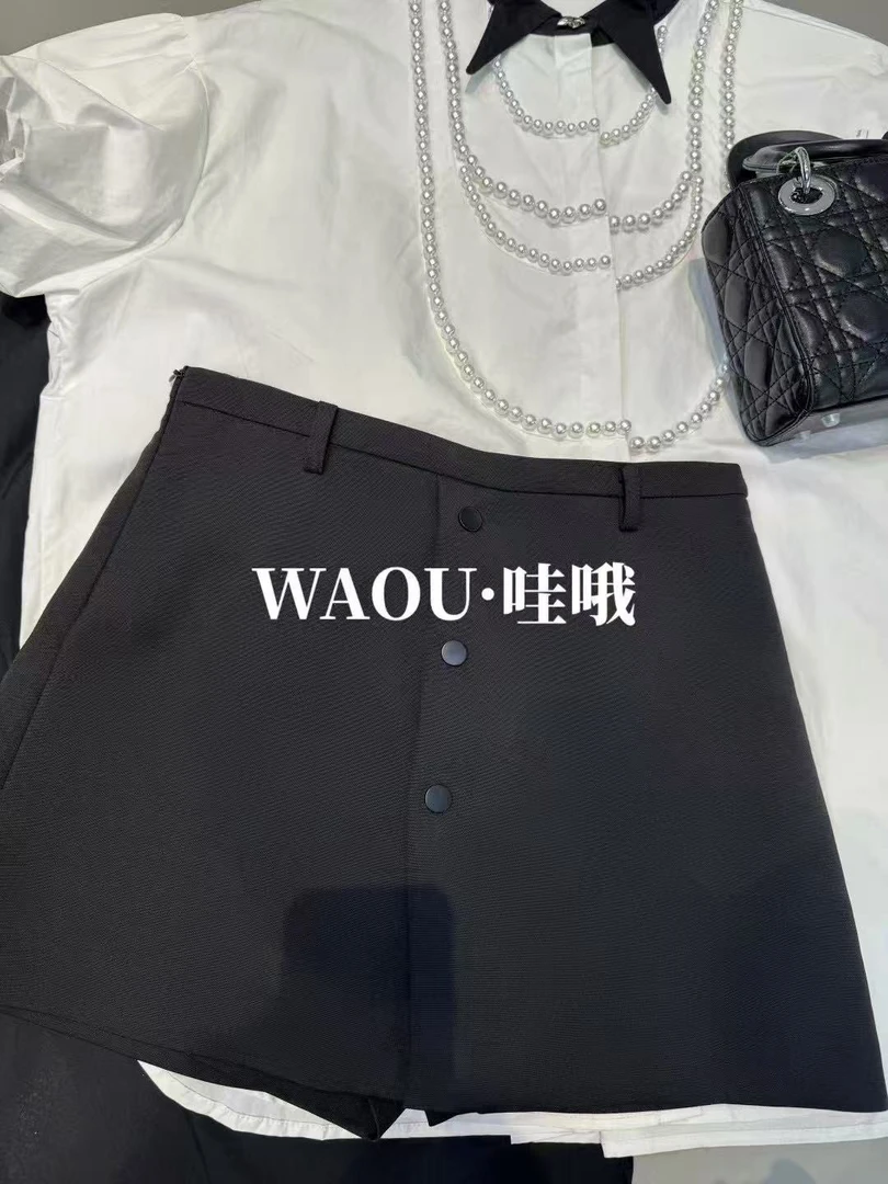 【WAOU】小众设计排口短裤裙96703