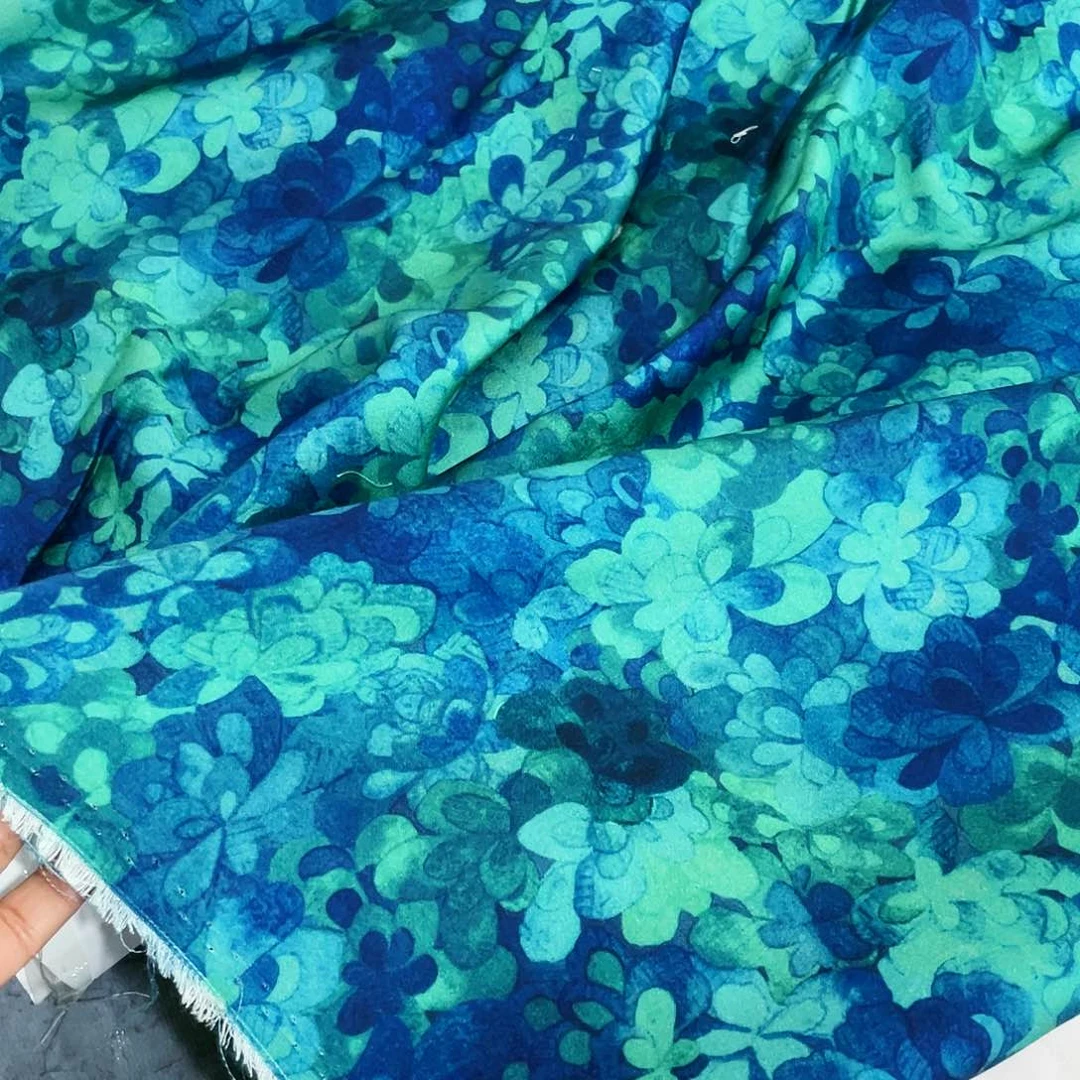 一米价数码人棉贡缎1.5米宽果子布艺地卷