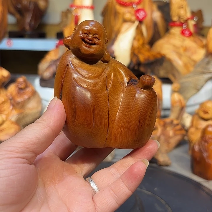 柏木太行崖柏弥勒佛