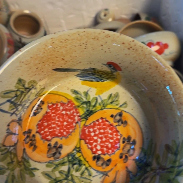 瓷片手工手绘细微不一样